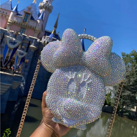 Rhinestone Minnie Mouse Purse - Picture 1 of 3